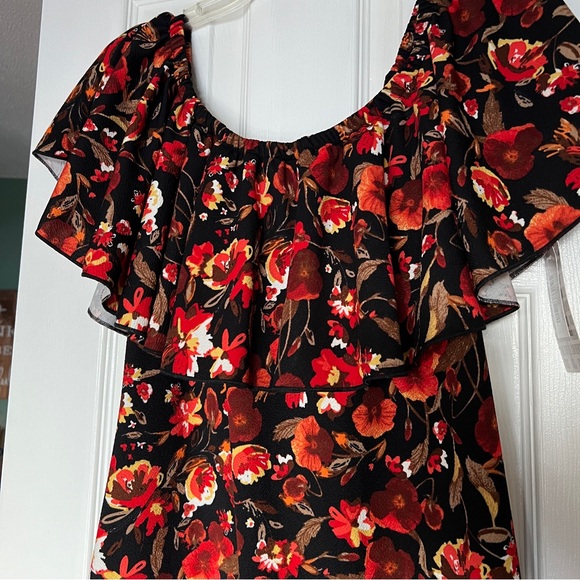 LuLaRoe CiCi Floral Dress NWT Size Large - Picture 2 of 6